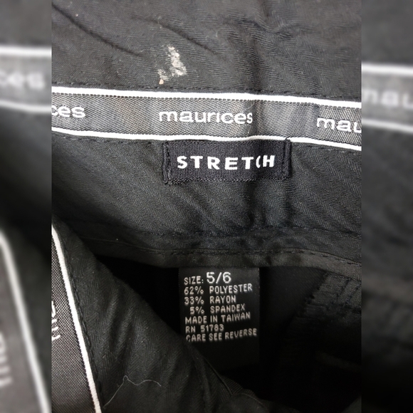 Maurices Wide Leg Slacks Black 5/6 - Picture 5 of 5